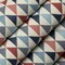 Oasis Marine - Blue,Red & Burgundy Abstract & Geometric,Diamonds,Small Scale Upholstery Fabric 54 Inches"